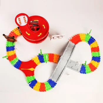 

Magical track funny Glowing Race Track Glow in the dark racing car DIY track Accessories gifts Educational toys for children boy