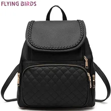 Flying birds! student rucksack frauen leder rucksack 2016 luxus marke mädchen schultaschen reisetaschen frauen damen LM3365fb