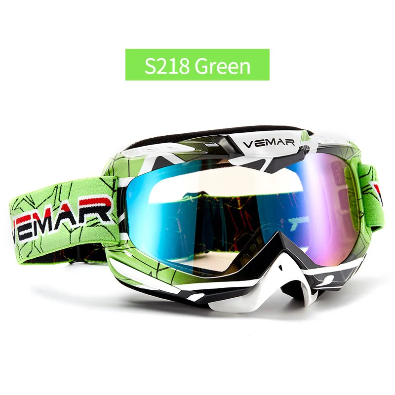 Новинка, очки для мотокросса, внедорожные ATV UTV, мотоциклетные очки, очки для мотоциклистов, очки для езды на мотоцикле, MX, очки, lunetes de moto - Цвет: S218 Green