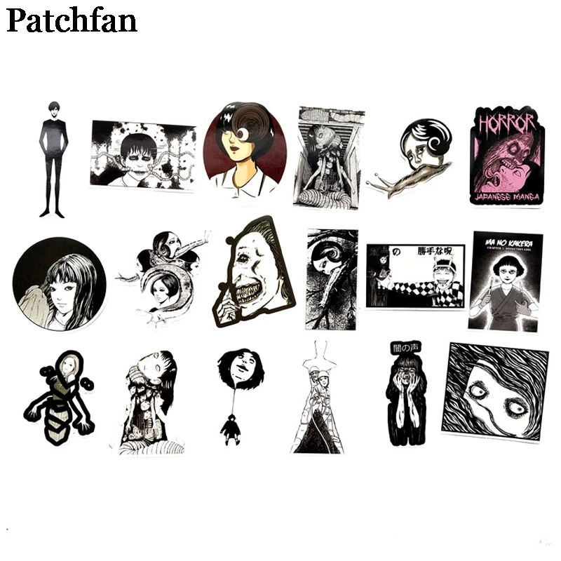 Patchfan 56 шт. Junji Itou Tomie Забавный креативный значок DIY стикер мультяшка стиль для DIY PC настенный телефон Скрапбукинг альбом A2179