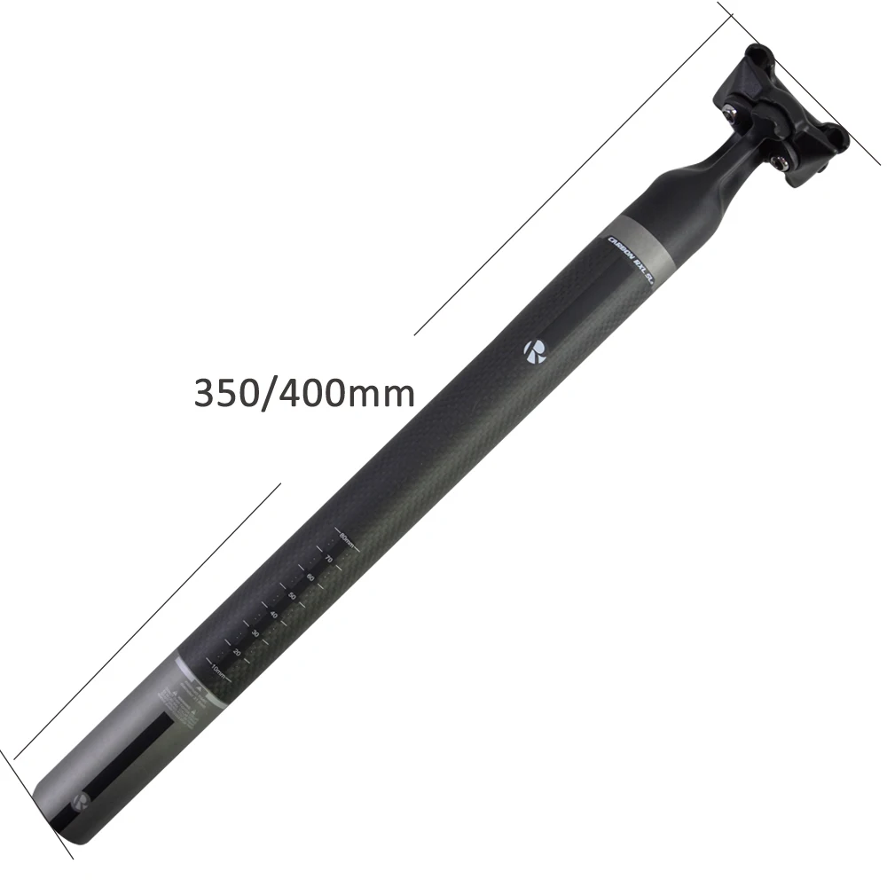 RXL SL Bicycle MTB Seat Post 3k Carbon Seatpost 350400mm Ultralight Matte Black 27.230.831.6mm Carbon Seatposts (1)
