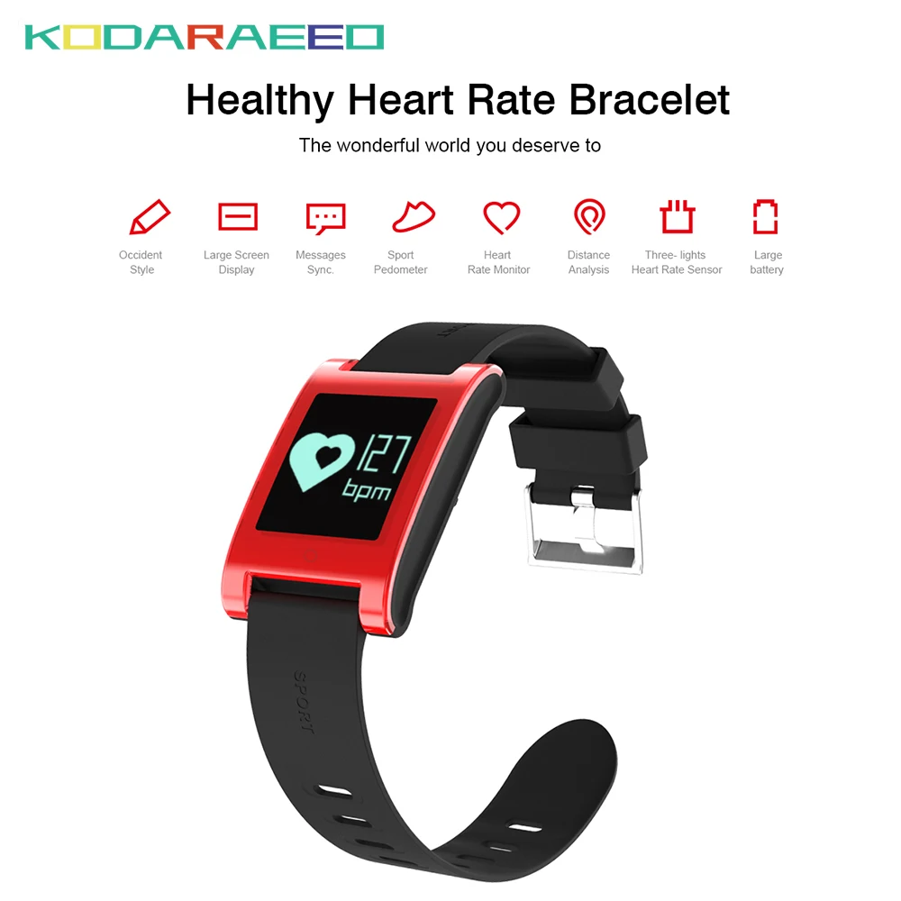 

DM68 Smart Watch Heart Rate tracker Blood Pressure Monitor Fitness Tracker Smartband Waterproof Connect Apple Android Wristband