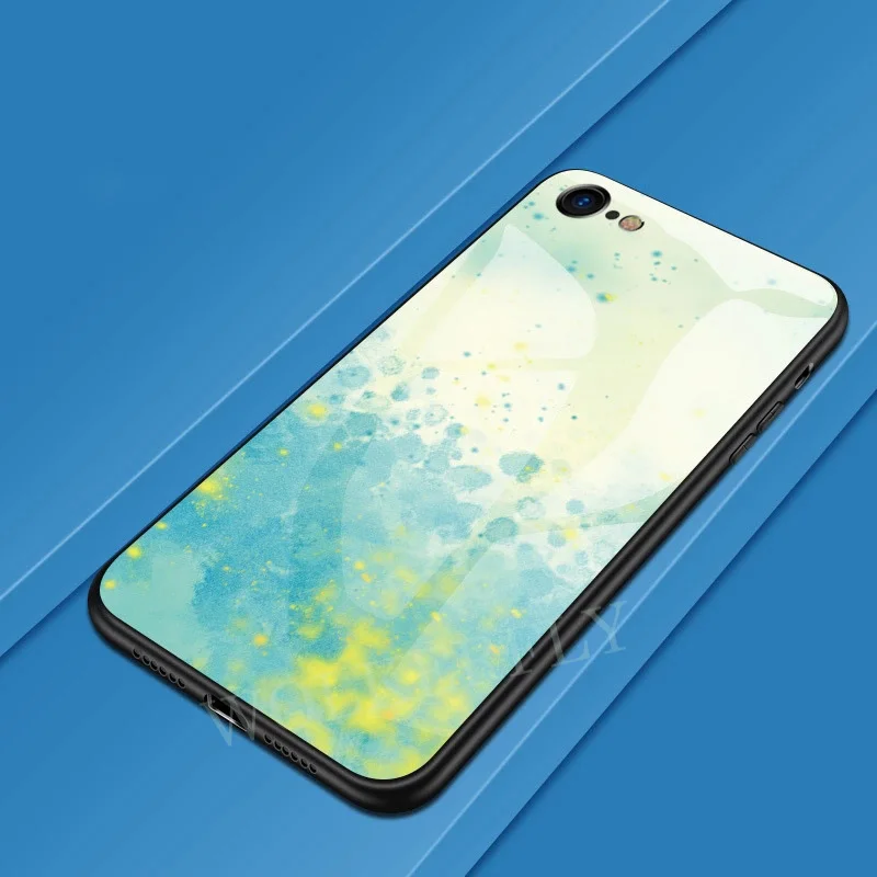 Пространства Стекло чехол для samsung Galaxy A50 A70 A40 A60 A30 A20 A10 M10 M20 S8 S9 S10 J4 J6 плюс J8 A9 A8 A6 A7 примечание 9 8 - Цвет: 8