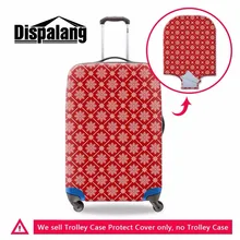 Dispalang эластичный Водонепроницаемый туристический багажный Защитный чехол с молнией Красный Полосатый чемодан чехол для 18-30 дюймов тележка чехол