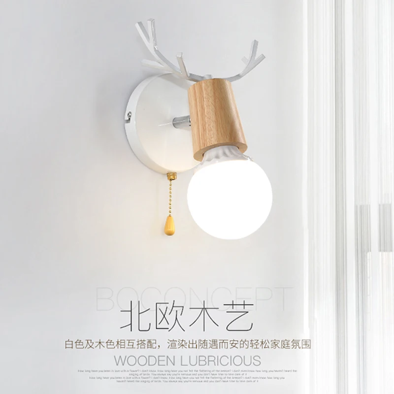 

Nordic Minimalism Gold Led Bedside Wall Lamps Concise Glass Ball Study Mirror Bathroom Light Fixtures Free Shipping