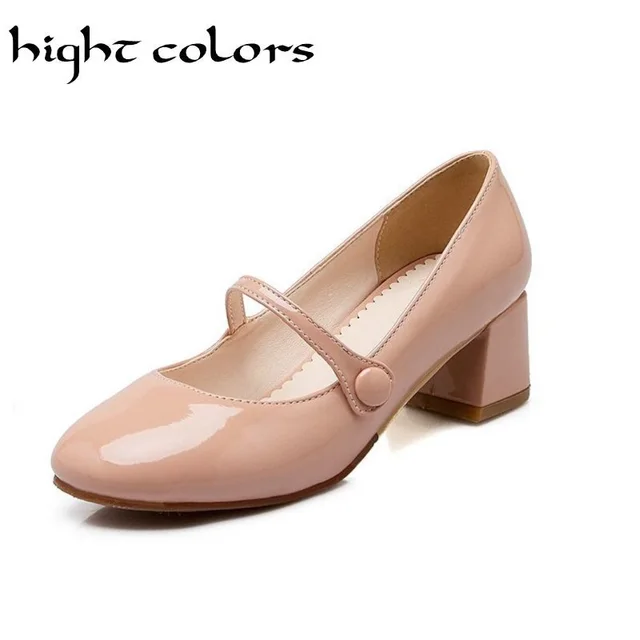 Aliexpress Plus Size 34 43 2018 New Shoes Ol Style Plus Size 34 43 2018 New Shoes Ol Style Patent Leather Women Mary Jane Ankle
