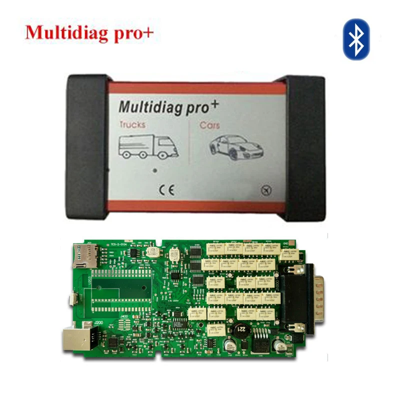 

OBD Multidiag pro with OBD2 bluetooth green Single Board PCB TCS PRO pro 2015 R3 keygen Diagnostic Tool for car/truck