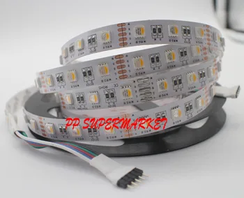 

DC12V 5m Led Strip SMD5050 4 in 1 Led Chip RGBW RGBWW Waterproof Flexible LED Light 60led/m indoor outdoor home decoration