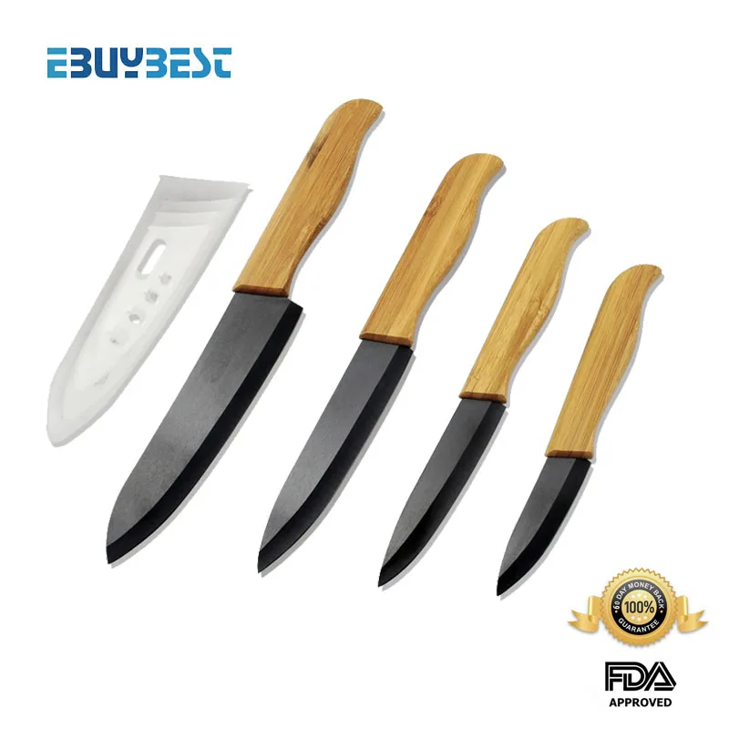 Environmental Zirconia Ceramic knife set 3" 4" 5" 6" inch Black / White