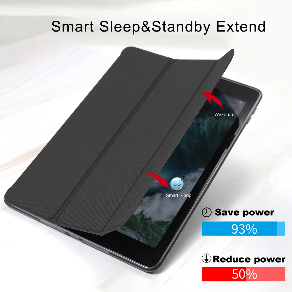 Чехол для iPad 11/12. 9/9. 7, кожаный Ultra Slim Smart Sleep Tri-fold задняя крышка для iPad Pro 11 12,9 дюймов чехол Funda