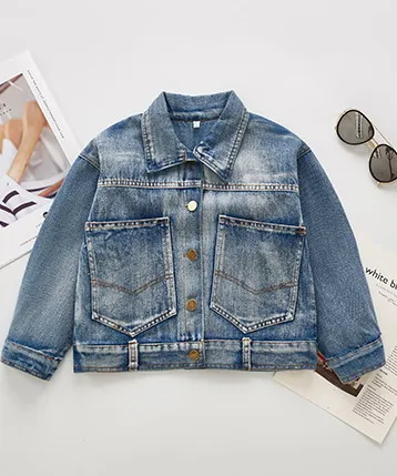 Fashion Girls Denim Jacket 2019 New Spring Coat Little Girl Outfit age ...