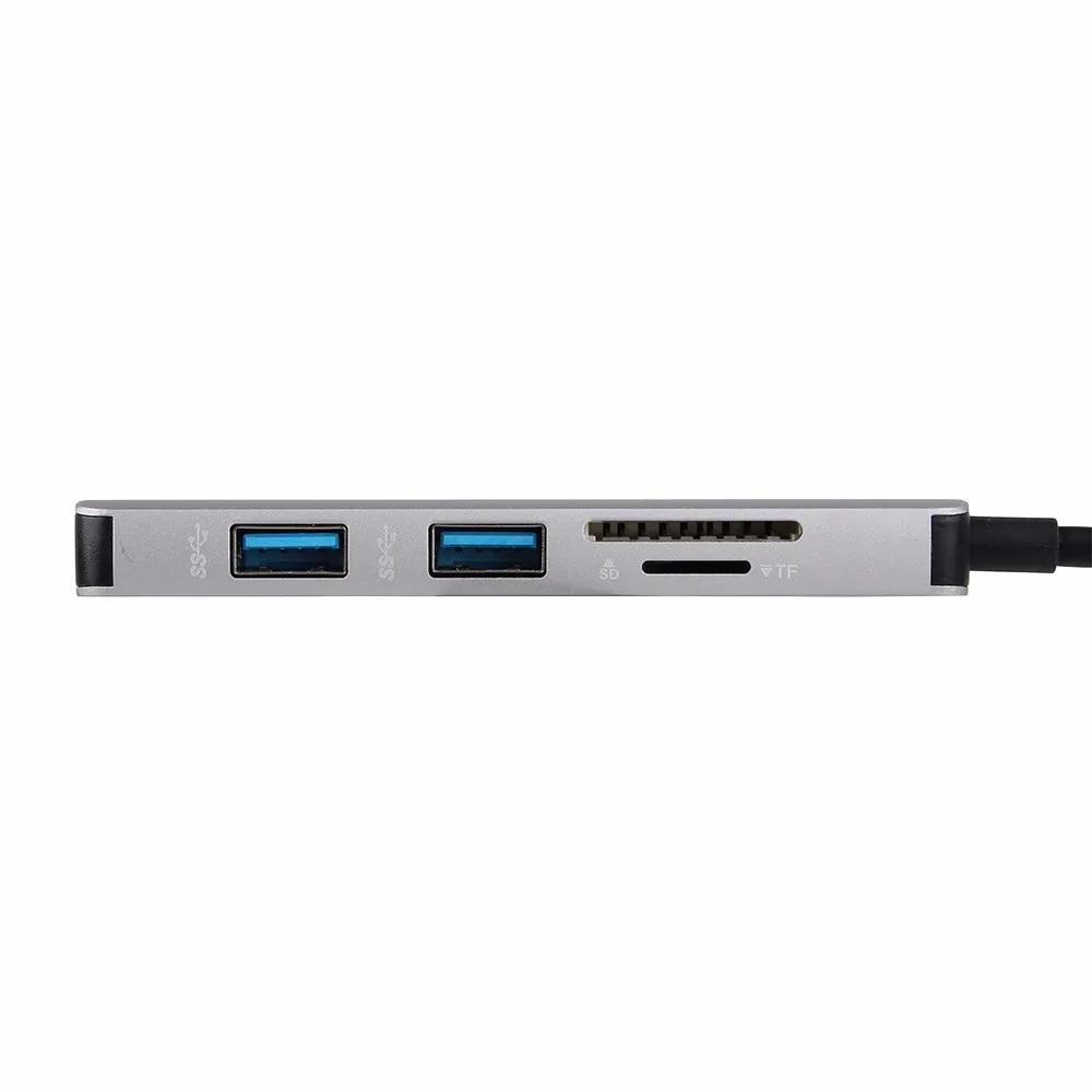 Конвертер кабель адаптер DisplayPort Mini TYPE C к HDMI + концентратор USB SD переходник для sd