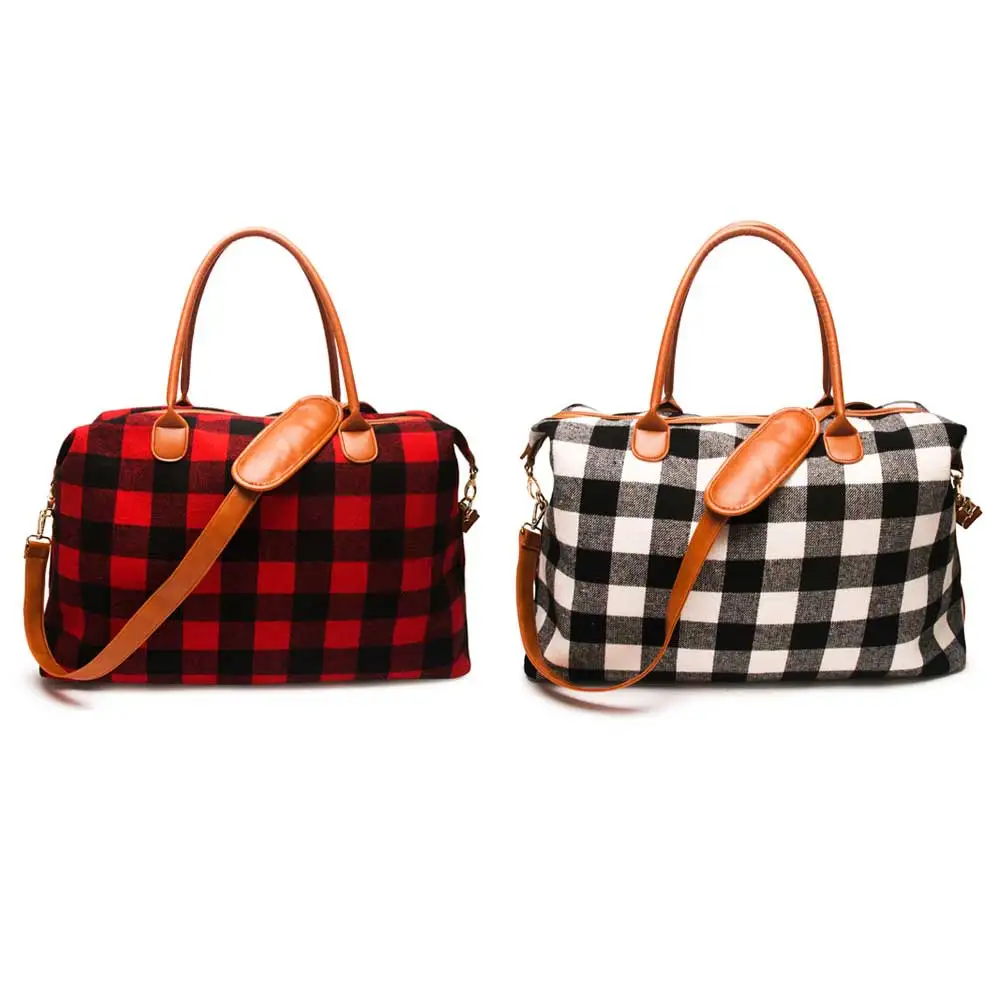 Plaid Duffle Bag