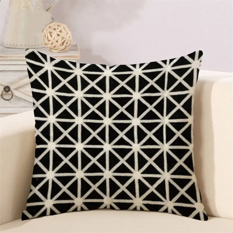 geometric plaid cushion cover (4)