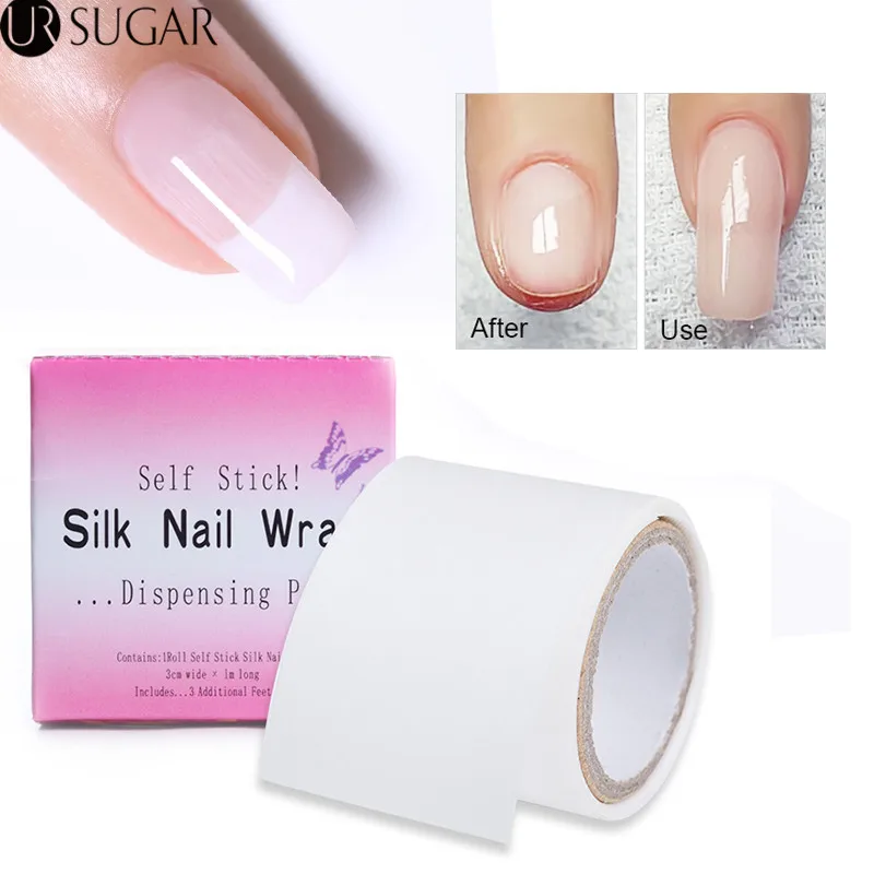 

Adhesive Silk Nail Wrap for Nail Building Extension Reinforce Nail Protector White UV Gel Acrylic Tips Manicure Nail Art Tool