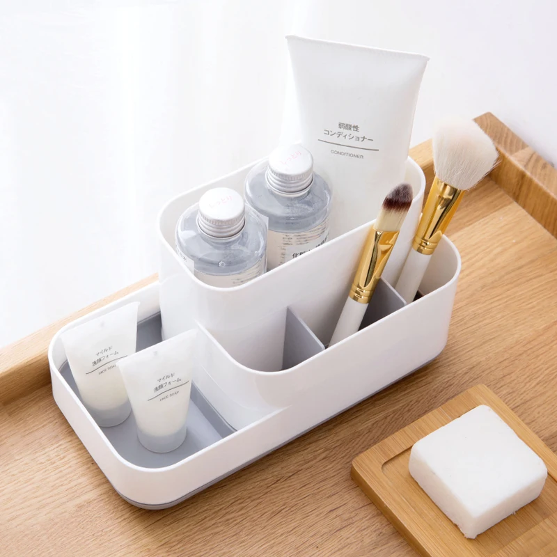  MeyJig Makeup Storage Box Cosmetic Organizer Large Capacity Makeup Display Case Brush Lipstick Hold