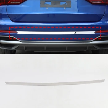 

Fit For Audi Q3 F3 S Line 2019 2020 Car Styling Stainless Car Rear Bottom Bumper Decorative Cover Trim 1pcs Auto Accessories