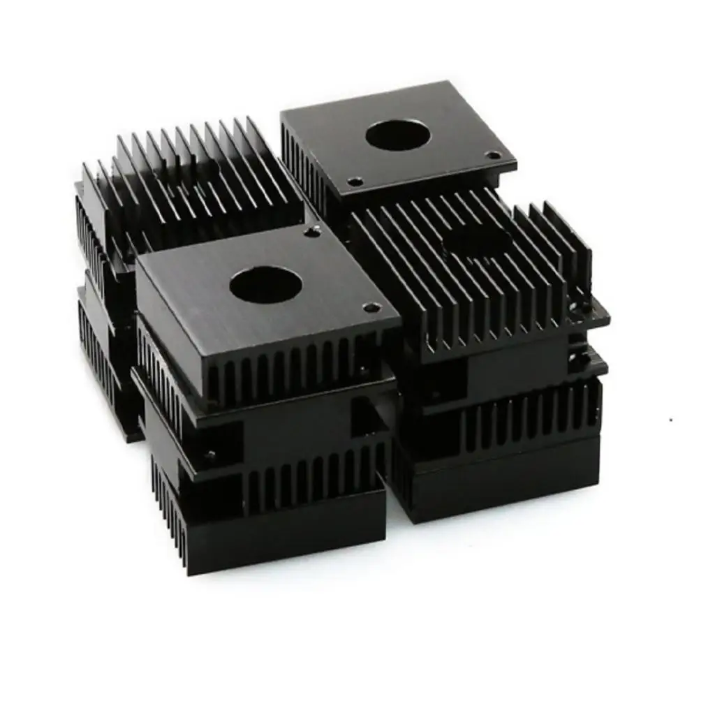 Magideal 2Pcs Extruder Heat Sink 40*40*11mm Black for 3D Printer MK7 MK8