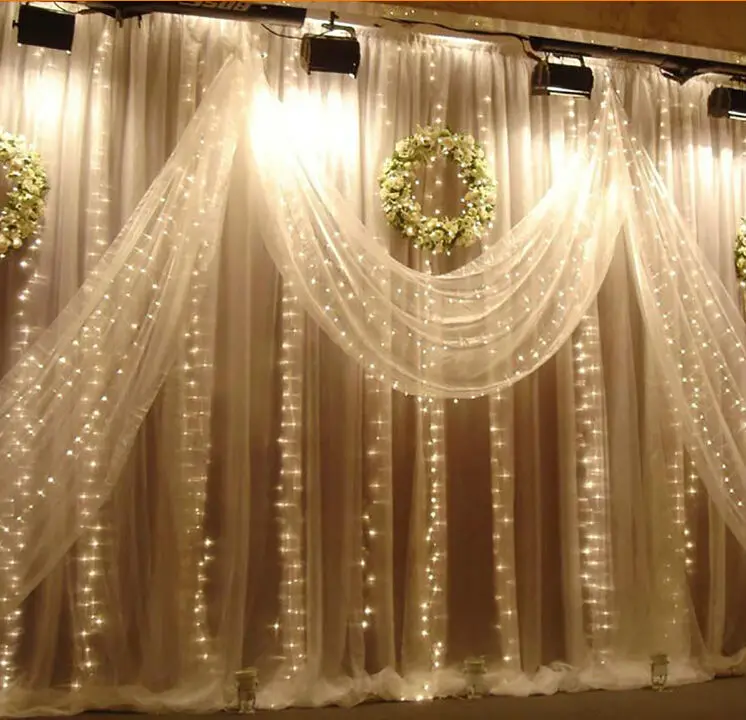 2.5X2M 360beads Flashing Window lamp Background Decoration LED