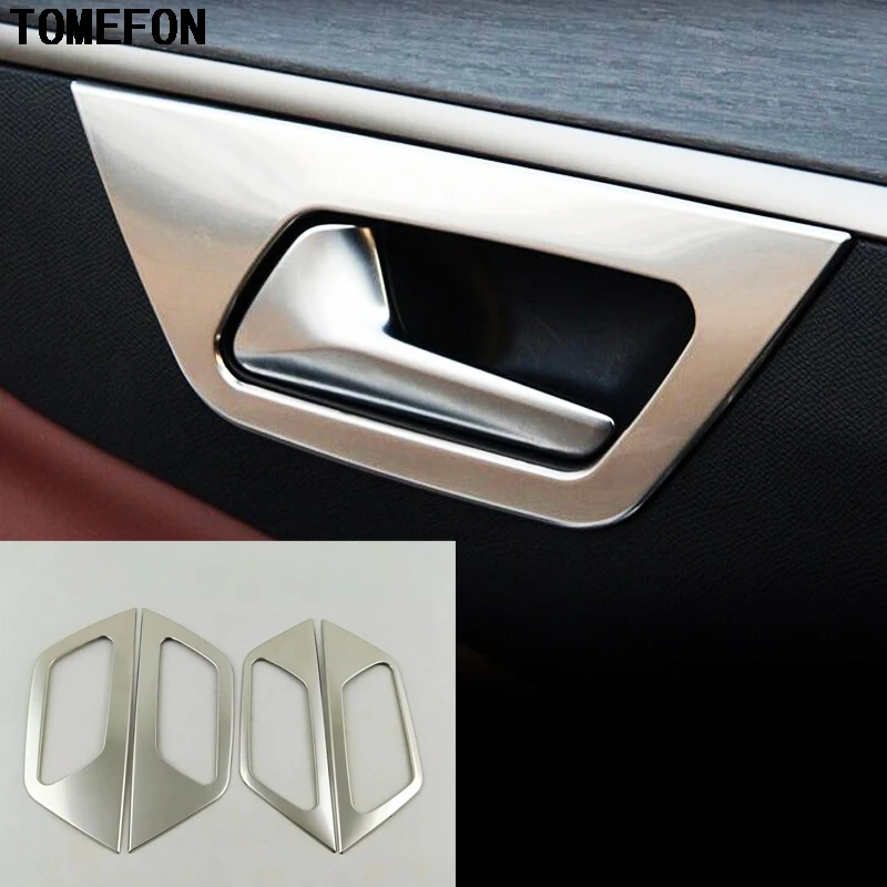 TOMEFON нержавеющая сталь внутренняя дверная ручка чаша рамка 4 шт для Peugeot 3008 GT 3008GT