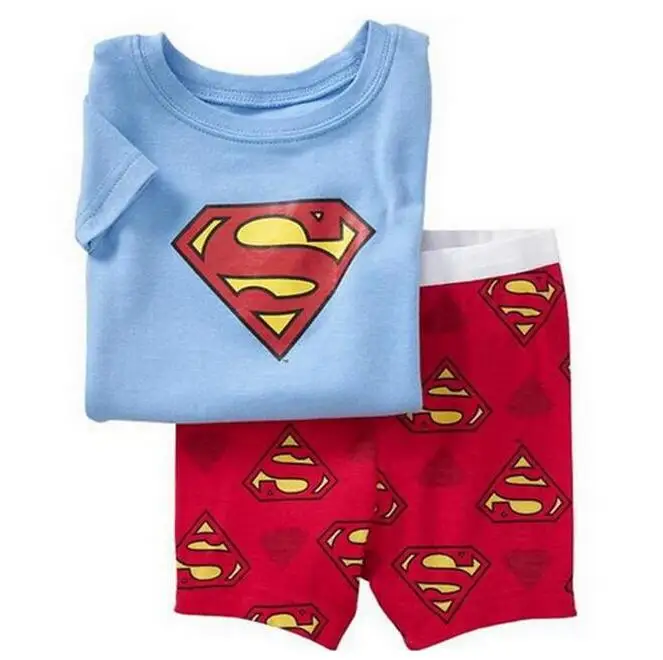 

New Arrival Children's Cartoon Pajamas Summer Short-sleeved Kids Pyjamas Boy Girls Homewear Baby nightgown Sleepwear Set wen187