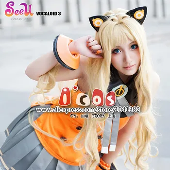 

Vocaloid 3 Hatsune Miku SEEU Cosplay Costume full parts set Supply