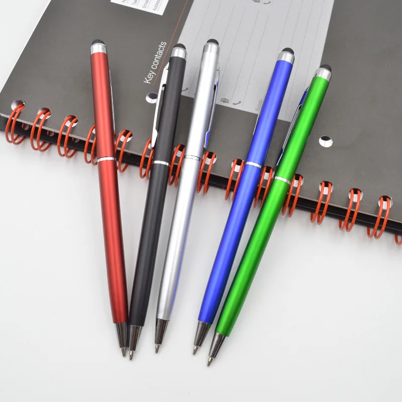 

Pink fountain pen Originality Metal Touch Pen Touch Screen Stylus Tablet Smart Phone Capacitor Stylus Black ink refill