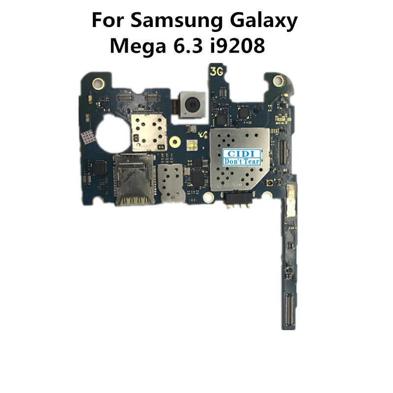 Полностью Рабочая оригинальная плата для samsung Galaxy Mega 6,3 i9208 материнская плата