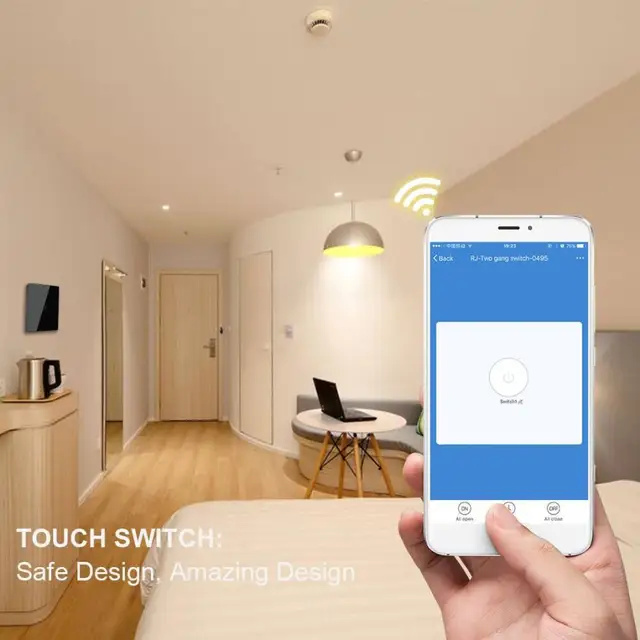 E-home Automation By Design Part - 25: HIPERDEAL Smart Home Automation Modules Smart WiFi Wall Switch EU Standard Remote Switch For IOS Android