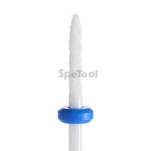 SpeTool белый керамический сверло для ногтей под очиститель для ногтей средняя зернистость для электрической машины для маникюра инструмент для ногтей(ST060201