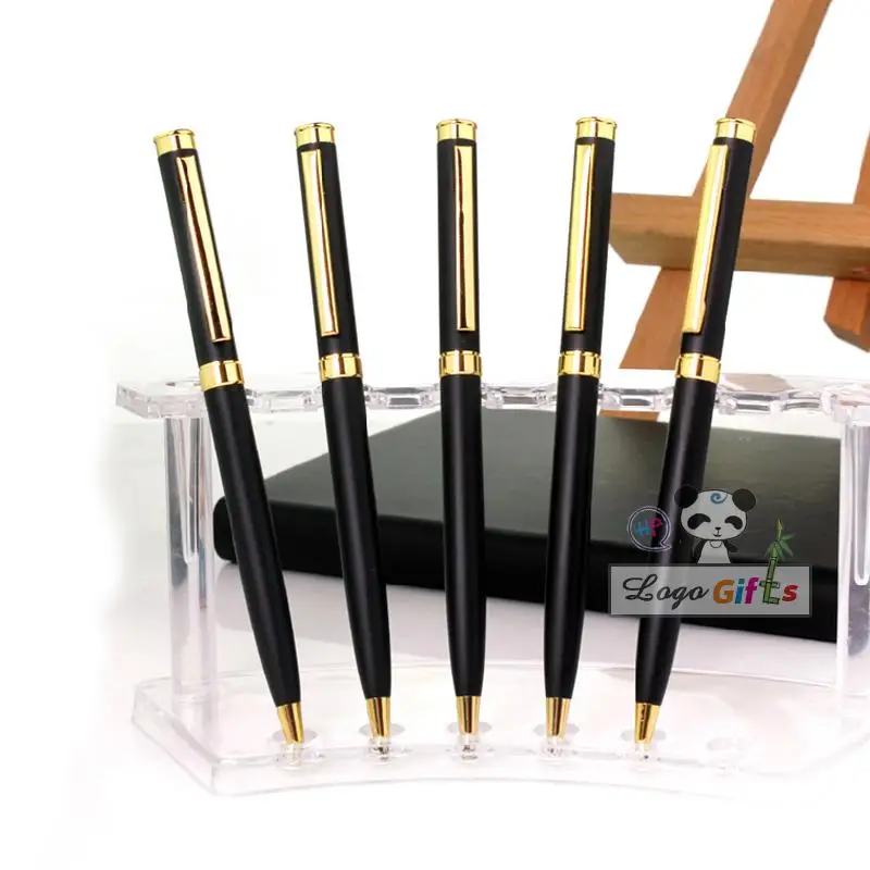 

Fluent in writing metal pen custom stickers use for laser marking machine and the gold pen can be made enhance your temperament