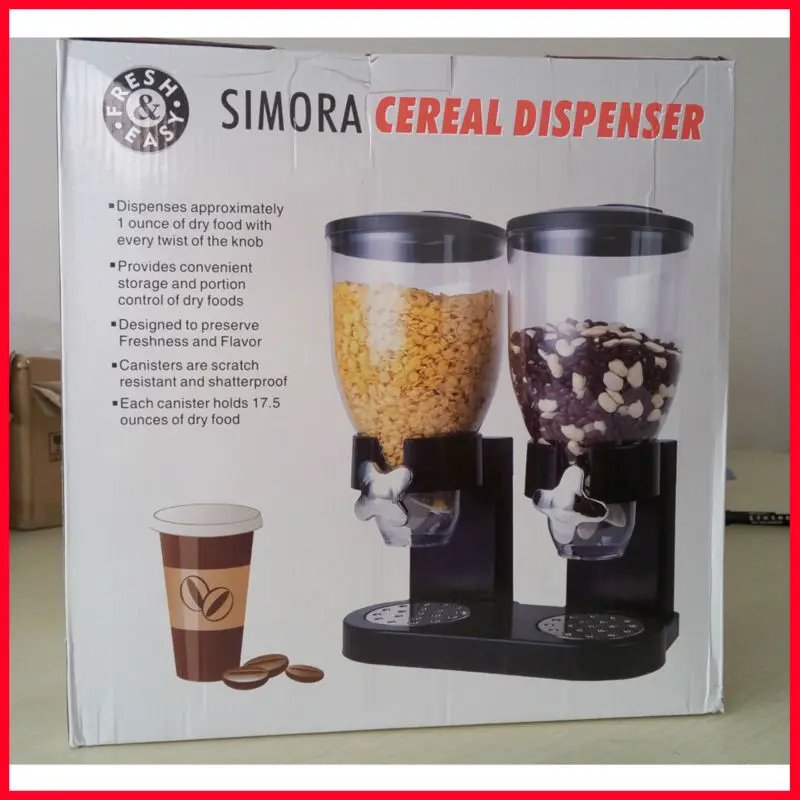 Cereal/Candy dispemser plastic cereal dispenser machine Dry Food