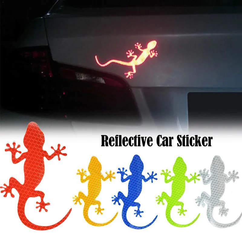 

Auto Plastic Emblem Decals Reflective Sticker Traffic Safety Warning Sticker Car Door Side Universal Light Reflector Styling