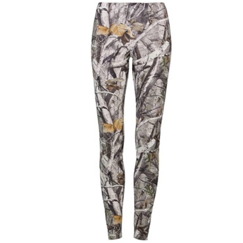 

2018 Leaf pattern 3D printing technology Slim nine pants casual transparent leggings