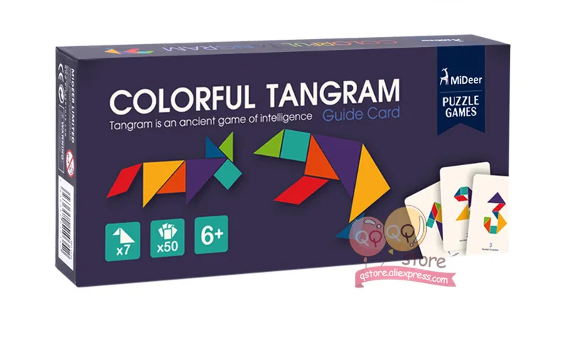 MiDeer Деревянный Tangram Дошкольное Игрушки для маленьких детей Головоломка для раннего развития игрушки для детей игры