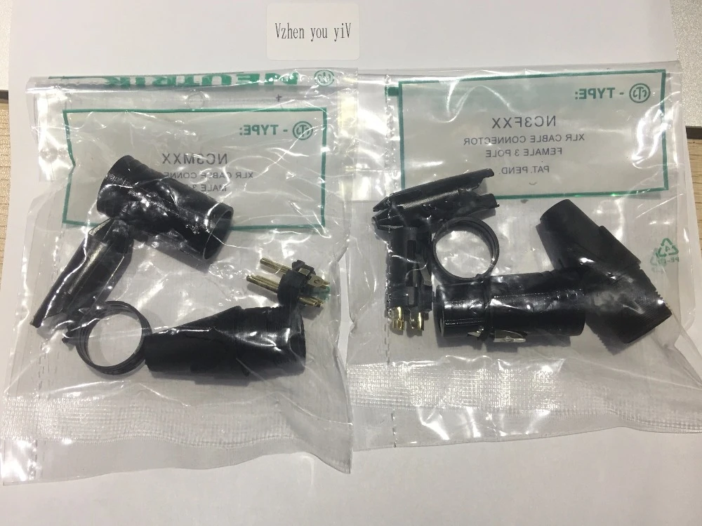 Davitu Electrical Equipments Supplies original FOR NEUTR1K connector NC3MXX &NC3FXX Male et femelle Un ensemble 3 Broches XLR Connecteur avec Davitu Electrical Equipments Supplies original FOR NEUTR1K connector NC3MXX &NC3FXX Male et femelle Un ensemble 3 Broches XLR Connecteur avec