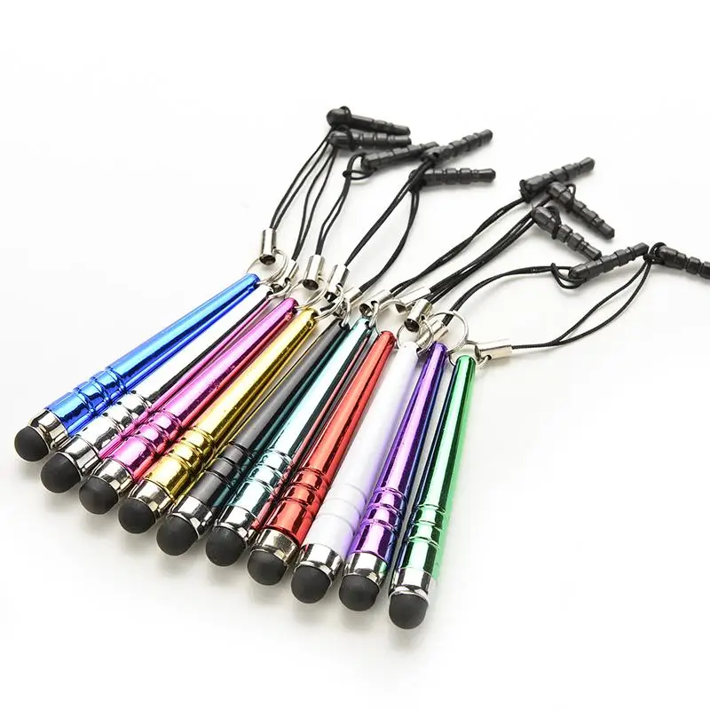 10Pcs 2 In 1 Dust Plug Tablet Pen Stylus For Capacitive Touch Screen 
