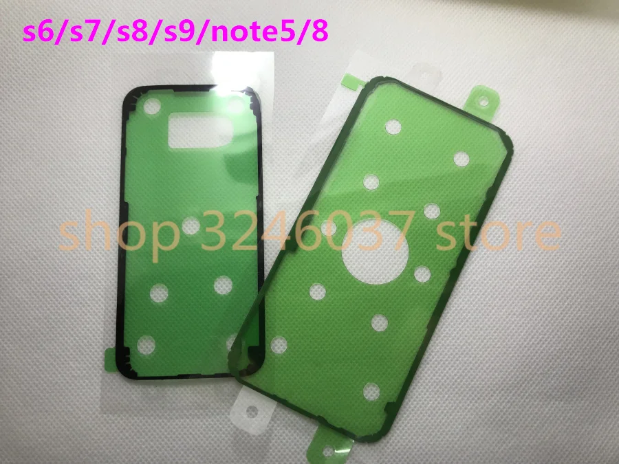 

10pcs Original Back Battery Sticker Adhesive Tape Glue For Samsung Galaxy s6 s7 s8 s9 note 5 note 8 Waterproof back cover sticke