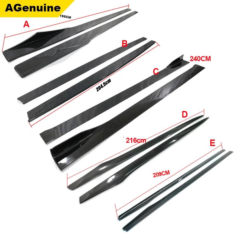 

Generual use Carbon fiber door side sill aprons car body side diffuser side spoiler side skirts for all cars