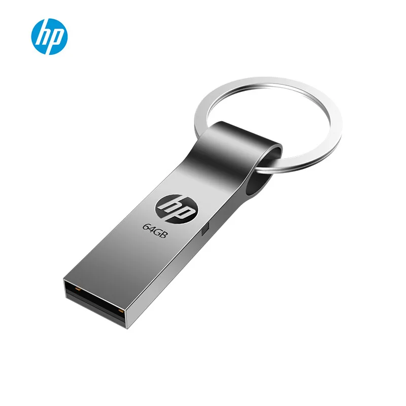 hp usb флеш-накопитель cle usb 16 ГБ 32 ГБ 64 Гб memoria usb брелок металлическая Флешка новейший диск на ключ Флешка дропшиппинг