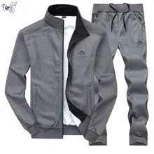 XIYOUNIAO new Fashion Spring Autumn Men Sportswear 2 Piece Set Sporting Suit Jacket+Pant Sweatsuit Men Clothing Tracksuit Set