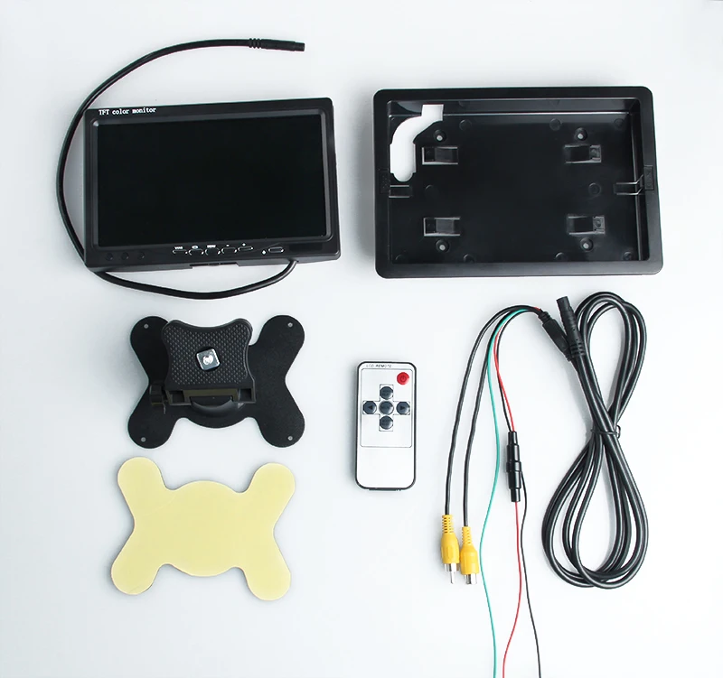 Gision 2 канала видео вход для DVD VCD камера заднего вида 7 дюймов цветной TFT LCD DC 12V