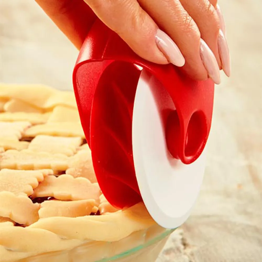 

Pizza Pastry Lattice Cutter Pastry Pie Decoration Cutter Plastic Wheel Roller Kitchen Accessories Pizza Slicer #30