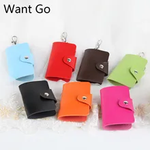 Want Go модные однотонные полиуретановый кожаный унисекс ключницы с пряжкой для ключей сумки портативные повседневные Защитные чехлы для ключей для женщин и мужчин