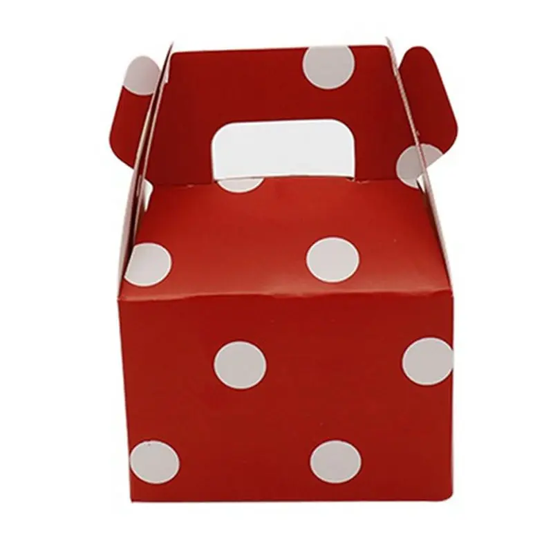 

12 Pcs/Pack Paper Candy Box Stripe Polka Dot Chevron Gift Bag Chocolate Packaging Children Birthday Party Wedding Decor Favors