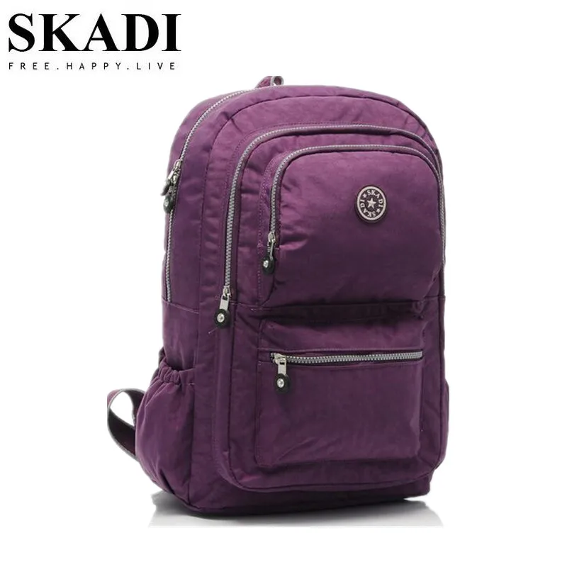 SKADI Laptop Backpack Men Women Bolsa Mochila Candy Colors Waterproof