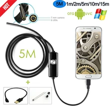 R&N Android Phone Inspection Camera 2M 5M 7.0mm lens Endoscope inspection Pipe IP67 Waterproof 720P HD micro USB spy mini Camera