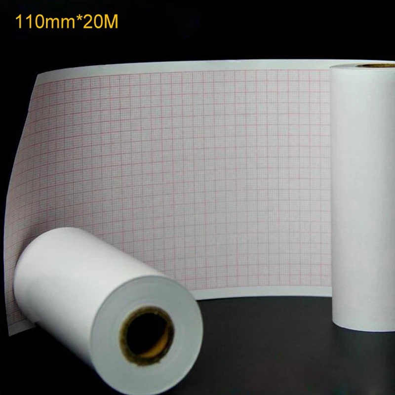 

Thermal paper Roll ECG Paper 110mm*20M for CE Marked Digital 12 Leads 3/6 Channel ECG Machine ECG600G Insulation Paper (1Pcs)