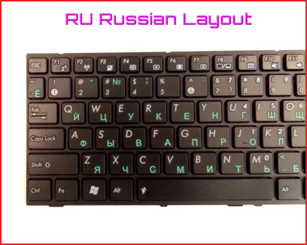 Новая русская версия клавиатуры для ноутбука ASUS EEE EPC 1005HA B 1005HAB 1008HA 1001HA|keyboard ps3|version