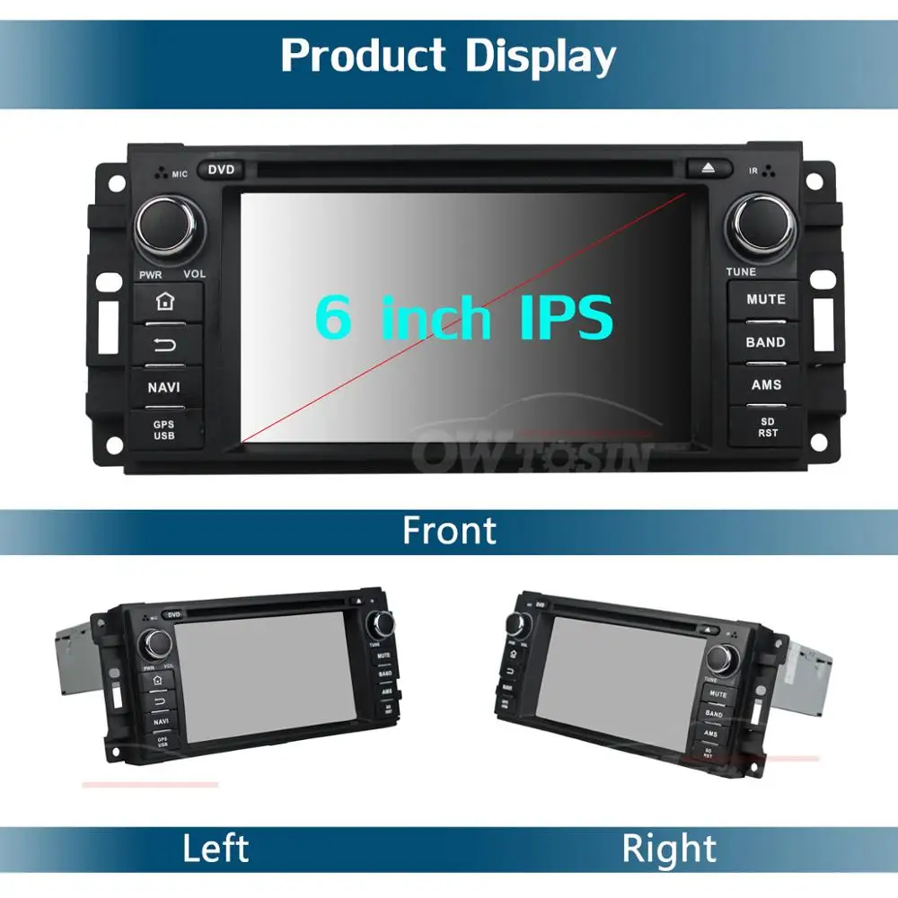 Clearance 6"IPS 8Core 4G+64G Android 9.0 Car DVD Radio GPS For Jeep 300C Wrangler Unlimited Compass Grand Cherokee Journey DSP CarPlay 4 Clearance 6"IPS 8Core 4G+64G Android 9.0 Car DVD Radio GPS For Jeep 300C Wrangler Unlimited Compass Grand Cherokee Journey DSP CarPlay 4